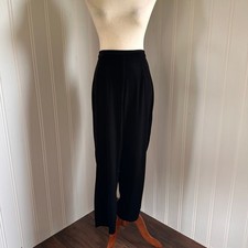 Vintage 90s Whimsigoth Black Velvet Pants M