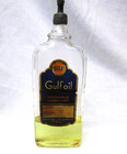 Antique Rare Gulf Household Lubricant Oil Oiler Bottle Lead Top — photo 1