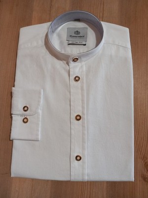Hammerschmid Trachtenhemd weiß langarm slim fit Herren 37/38 41/42 43/44