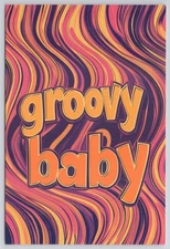 Groovy Baby Psychedelic Swirl Retro Style *2025 Image Card NEW 4x6