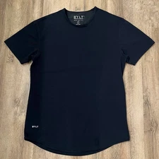 BYLT Premium Basics Drop Cut Lux T Shirt Mens Large Black Minimalist Tee