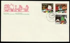 Canada #1067-1069, Christmas, Santa Claus Parade, First Day Cover, FDC 1985
