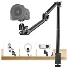 Desk Mount Stand Heavy Duty Articulated Arm Articulating Table Mount Stand Ad...