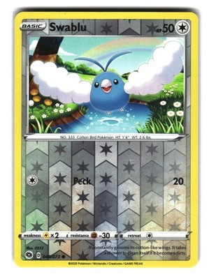 Swablu 048/073 Reverse Holo Champion's Path Pokemon NM