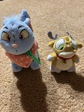 Neopets 2004 Yellow Raindorf And 2007 Blue Stuffed Animals