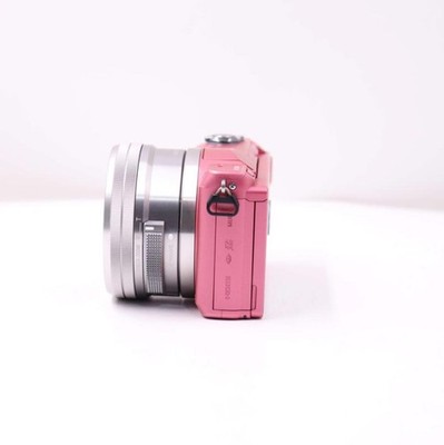 Sony a5000 Pink Mirrorless Camera + 16-50mm Silver Lens - 20.1MP
