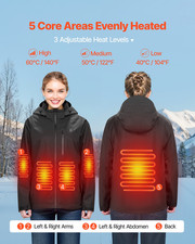 Heated Jacket for Women with 7.4V Battery, S Size