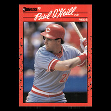 Paul ONeill #198 1990 Donruss Cincinnati Reds Baseball Card MLB