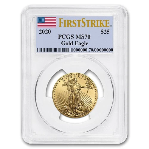 2020 1/2 oz American Gold Eagle MS-70 PCGS (FirstStrike®)