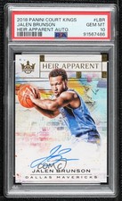 2018 Panini Court Kings Heir Apparent 79/99 Jalen Brunson PSA 10 GEM MT Auto 2w1