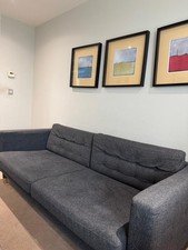 Ikea LANDSKRONA 3-seat sofa, Gunnared dark grey/wood