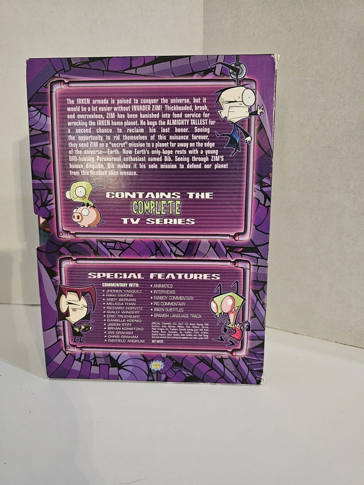 Invader Zim Complete Invasion DVD 6-Disc Box Set OOP RARE SEALED Volume 3 Anime - Image 3 of 4
