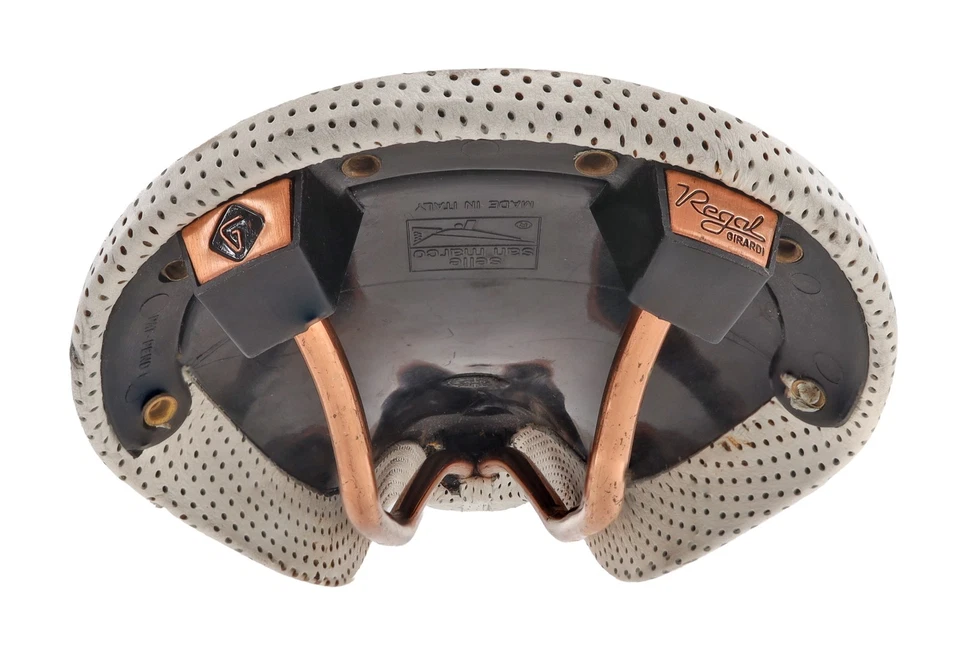 Sillín perforado para bicicleta de carretera Selle San Marco Regal Girardi 149 mm BLANCO 7 x 7 mm Foto 4 de 4