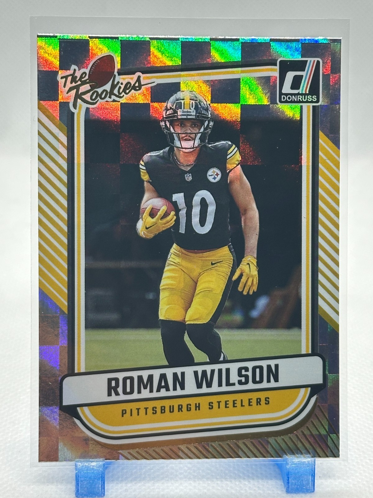 Roman Wilson 2024 Panini Donruss - The Rookies #TR-19 (RC) - Pittsburgh Steelers