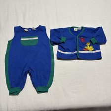 Vintage Sesame Street Cardigan/Bodysuit Outfit Set 6/9 Months Big Bird Elmo READ