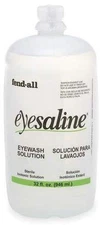 Fendall Eyesaline Eyewash Saline Solution Bottle Refill, 32 Oz (2 Pack)