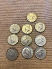 Lot Of 10 Kennedy Half dollars 1966-1969 40% Silver