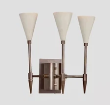 Vintage Brass Wall Sconce Light Lamp , Handmade Stilnovo