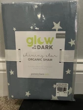 pottery barn kids glow in the dark shining star sham blue