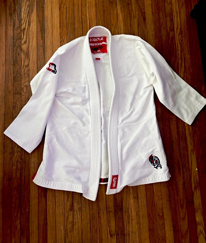 Rooster Manto Premium Jiu-Jitsu Gi Uniform w/ Belt, A2, White