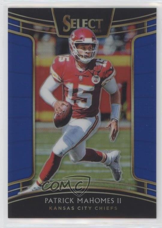 2018 Panini Select Concourse Blue Prizm /175 Patrick Mahomes II #66 nz4