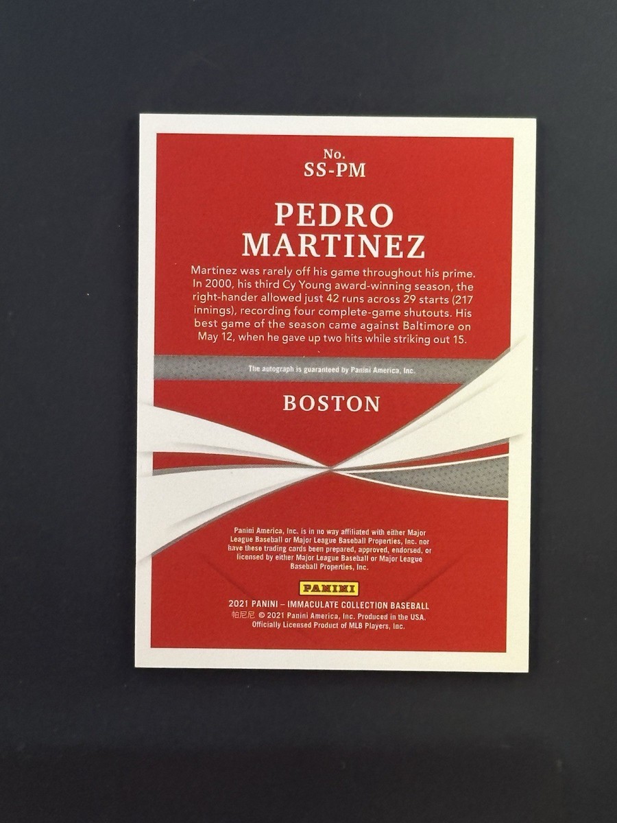 #希少 #レア #天野弓彦 #オーダー原画 # #サイン入 #保証書 #共箱 Panini Immaculate Collection Shadowbox Signatures Pedro Martinez