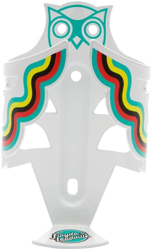 New PDW The Owl Cage Bike Bottle Floyd's of Leadville Rainbow Striped Cycling