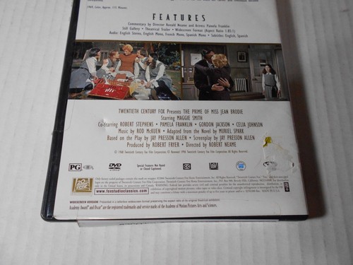 The Prime of Miss Jean Brodie DVD 1969 20th Century Maggie Smith W Insert Tested - Picture 8 of 9
