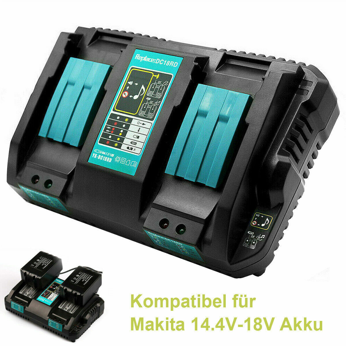 BL1830 18V 5Ah 6Ah 9Ah Li-ion Battery Charger For Makita BL1840 BL1850 BL1860 | UK - Foto 3