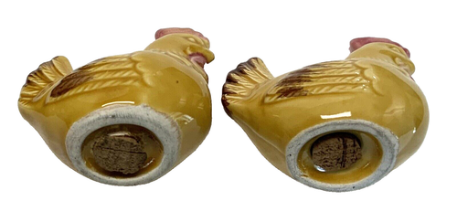 Old Presentation Tray Eggs Shell Salt Pepper Hens Earthenware - Picture 3 of 5