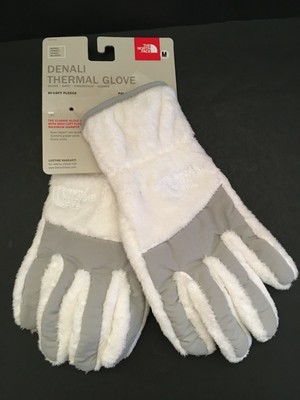 Denali Thermal Fleece Gloves White/Grey 
