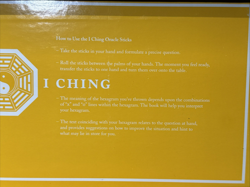 I CHING - Book & Oracle Sticks Frits Blok (1997 Stewart Tabori Chang) Spiritual - Picture 4 of 9