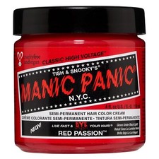 MANIC PANIC Hair Dye Semi Permanent Hair Color- Red Passion- 4 oz