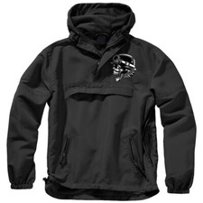Herren Windbreaker Überzieher Jacke Streetfighter Biker Totenkopf Chopper mc