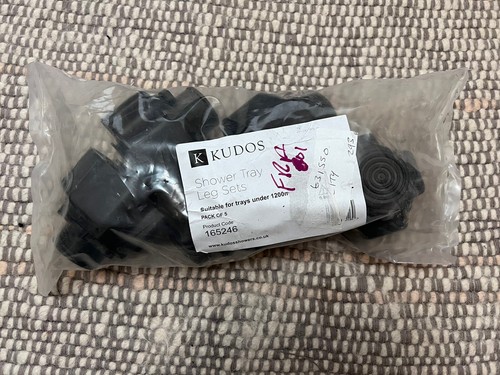 kudos 165246 set of 5 Feet for Shower Tray Black
