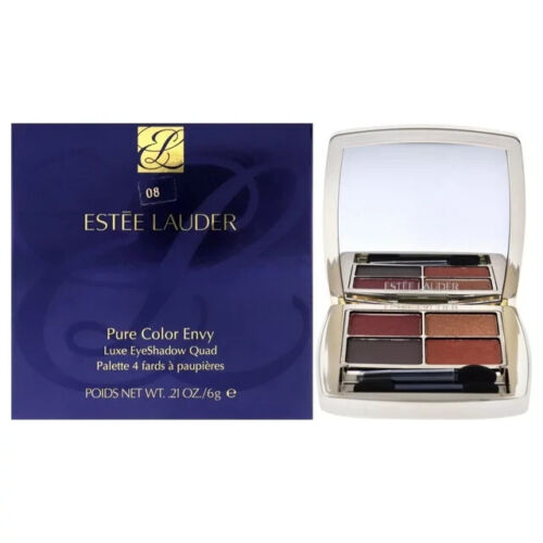 Estee Lauder Pure Color Envy Luxe Eye Shadow Quad ~ 08 Wild Earth  NEW IN BOX - Picture 1 of 1