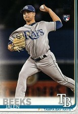 #688 Jalen Beeks Tampa Bay Rays 2019 Topps Series 2 Baseball Card