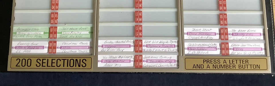 Wurlitzer jukebox Instruction Labels for 2500 series and others - Image 3 of 4