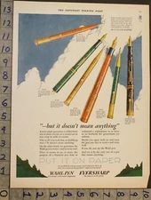 1927 WAHL EVERSHARP PEN PENCIL FOUNTAIN PRINTING WRITING OFFICE DECOR AD [[SKU]