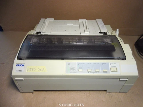 Epson FX-880 Standard Dot Matrix Printer Parallel  FEED ROLLER BROKEN / DEFECT