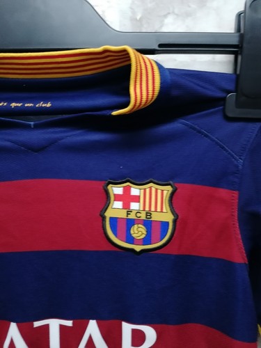 Nike Barcelona Home, No Number And Name On The Back, boys Sz S. 8-10 Year Shirt - Picture 8 of 12