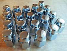 20 Chevy Buick Olds Pont Rally Rim Chrome Mag Wheel Acorn Lug Nuts 12-20 Nos 20 Chevy Buick Olds Pont Rally Rim Chrome Mag Wheel Acorn Lug Nuts 12-20 Nos