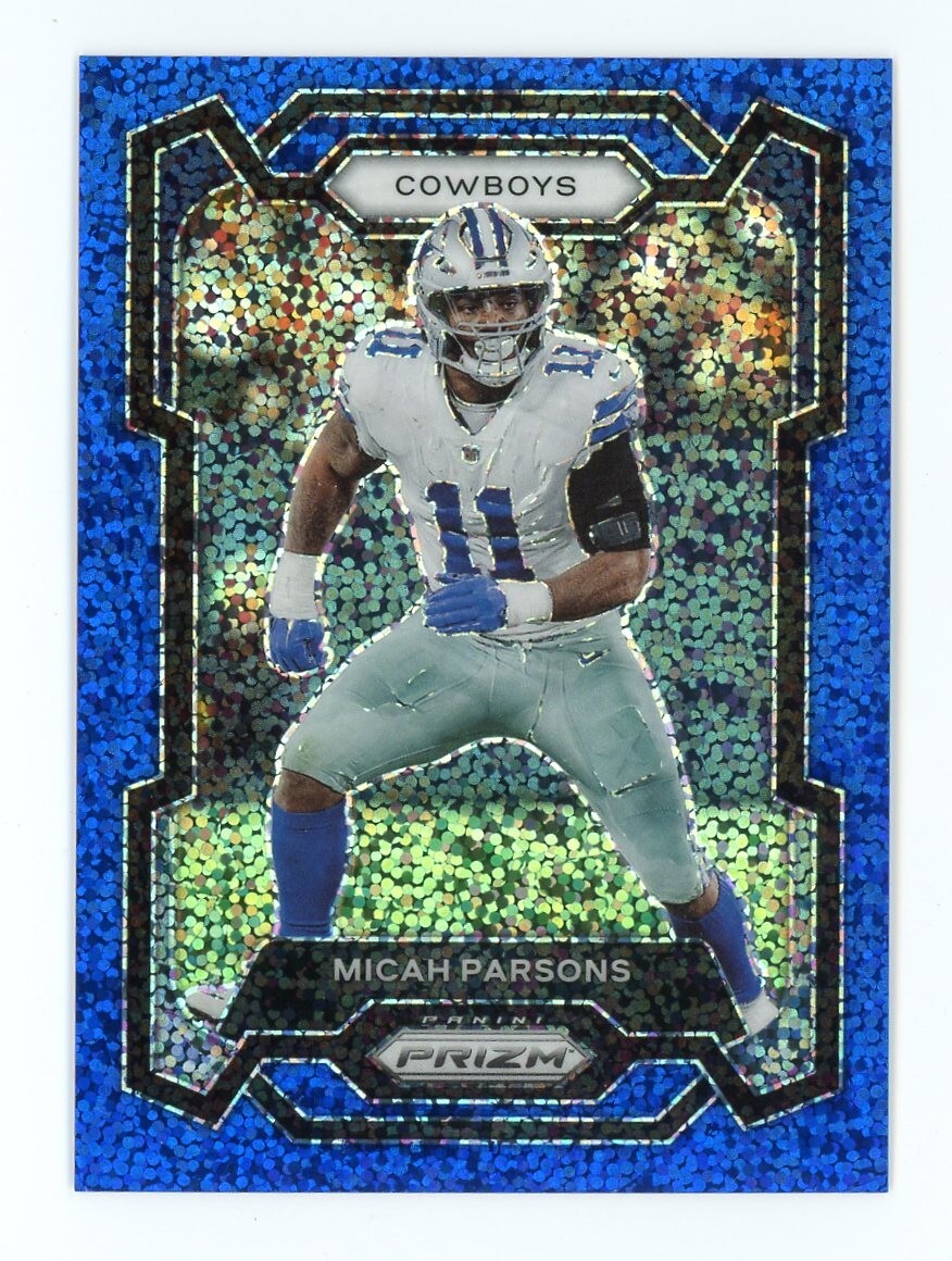 2023 Panini Prizm #78 Micah Parsons Blue Sparkle Prizm /96 SP