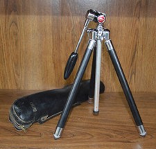 Vintage Cherry Elevating Tripod 56" to 20" Camera Photography