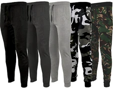 Mens Slim Skinny Fit Designer Joggers Bottoms Jogging Gym Camouflage S-XXL