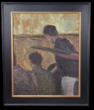 Bon Appetite by Jim Backner, oil on panel, colorado artist, original artwork