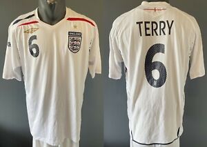 England Terry Jersey 2007/2009 Vintage Football Soccer Shirt Mens Size L 5-/5 - eBay