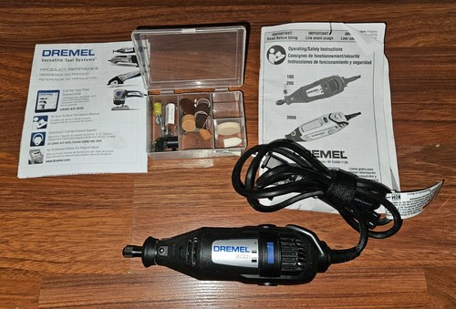 Dremel 200 Serie 2 Geschwindigkeiten rotierendes Werkzeug mit Handbuch, Zubehör-Kit NEUWERTIG kostenloser Versand!