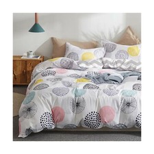 3 Piece Duvet Cover Set Queen 1 All Season Design Duvet Cover 2 Pillow Sha...