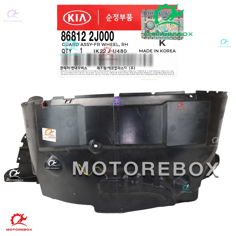 Forro de guardabarros delantero derecho genuino lado del pasajero KIA BORREGO 2009-11 ✅868122J000✅ Foto 3 de 4